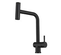 Stainless Steel Kitchen Faucet with Pull-Down Sprayer, 4 Function Spray Tap, Elegant Gold Finish, Perfect for Modern Kitchens, Kitchen Sink Mixer,Nero