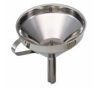 13cm Stainless Steel Funnel - Kitchen Craft Removable Filter - funnel kitchen craft removable filter 13cm stainless steel