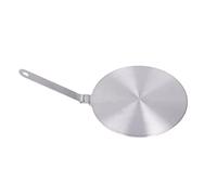 Stainless Steel Kitchen Heat Diffuser Plate with Handle, Induction Cooker Adapter Ring for Gas and Electric Stoves, Even Heat Distribution for Cast Iron and Ceramic Cookware (24#)
