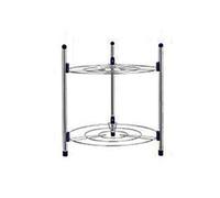 Stainless Steel Kitchen Shelf nizer - 2-Layer Pot Rack with Easy Installation, Dish Rack for Space-Saving Storage, Sturdy Kitchen Utility Shelf