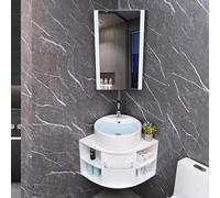 Stainless Steel Kitchen Sink Corner Vanity with and Mirror Cabinet Wall Mounted Bathroom Cabinet Modern Bathroom Storage cabinet bathroom with Faucet and Drain for Small