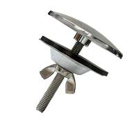 Stainless Steel Kitchen Sink Hole Cover, 2 Inch Faucet Hole Cover Stainless Steel Kitchen Sink Tap Hole Plate Stopper Cover Blanking Metal Plug(Polished Chrome)