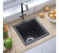 Stainless Steel Kitchen Sink, Overmount Single Bowl Modern Style Deep Basin for Efficient Use in Home or Commercial Kitchens
