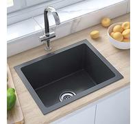 Stainless Steel Kitchen Sink, Overmount Single Bowl Modern Style Deep Basin for Efficient Use in Home or Commercial Kitchens