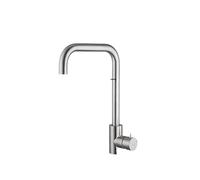 Stainless Steel Kitchen Sink Single Hole Hot and Cold Faucet Black/Gold Mixer Countertop Mount (Color : A1112N)
