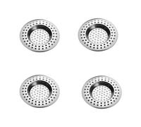 Stainless Steel Kitchen Sink Strainer Plug, 4pcs Stainless Steel Drain Filter, Drain Protector, Hair Catcher for Bathtub, For Kitchen Bathtub Bathroom