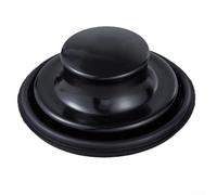 Stainless Steel Kitchen Sink Strainer Set with Water Sealing Umbrella, Anti-Clog Filter and Stopper for Efficient Waste Management in Homes Sinks, Black Finish 3-Piece Kit(Sink stopper Black)