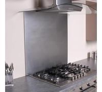 Stainless Steel Kitchen Splashback - 0.8mm Thick Cooker & Hob Splashback Panel - Rounded Corners - Heat & Oil Resistant Wall Protector - Available in 3 Sizes (750 x 600mm)