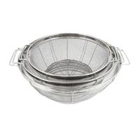 Stainless Steel Kitchen Strainer Pasta Strainer Basket Metal Colander Set