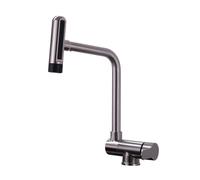 Stainless Steel Kitchen Tap Hot and Cold Water Mixer Tap Kitchen Sink with Rotation Spout 6 Spray Modes(Brushed)