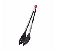 Stainless Steel Kitchen Tongs 27.5cm Food Clip with Silicone Grip Versatile Steak & Bread Turner Durable BBQ Utensils for Cooking & Grilling