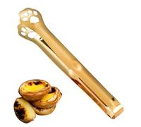Stainless Steel Kitchen Tongs - Cat Paw Shaped Food Clip for Cooking | Colorful Labor-Saving Serving Tongs for Salad Pastries Sweets | Cute Grilling BBQ Tong for Women Kids Party Dessert Bar Kitchen U