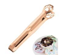 Stainless Steel Kitchen Tongs - Heavy Duty Food Tongs with Non-Slip Handle and Silicone Ideal for Barbecue, Grill, Salad, Cooking, Heat Resistant