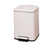 Stainless Steel Kitchen Trash Can 8L with Soft Close Lid & Inner Bucket White Durable Waste Bin for Home & Office Stylish Garbage Container Modern Design