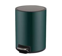 Stainless Steel Kitchen Trash Can, Bathroom Waste Bin with Lid, Removable Inner Bucket, Compact Garbage Can for Home, Office, and Bathroom Use