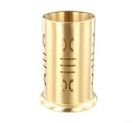 Stainless Steel Kitchen Utensil Holder Effective Drying Rack for Spatulas, Forks, and Spoons with Elegant Design (Gold D)