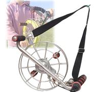 Stainless Steel Kite Reel with Silent Disc Brake, Heavy Duty Kite Winder with Shoulder Strap for Easy and Controlled Flying