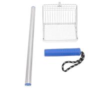 STAINLESS STEEL KITTY METAL SCOOPER LONG HANDLE CAT LITTER SHOVEL FOR PET CLEANING (Blue)