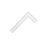 Stainless Steel L Shape Square Ruler 100x50mm Double Sided Scale 90 | Compact 100x50mm stainless steel L-square with double-sided measurement scales for precise 90-degree alignment.