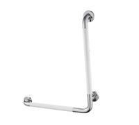 Stainless Steel L-Shaped Grab Bar for Bathroom Safety, Bathtub & Shower Handrail, Wall-Mounted Support (Yellow, L-50x70CM)