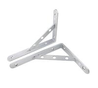 Stainless Steel L-Shaped Triangular Bracket, Load-Bearing Wall Shelf Bracket, Suitable for Washbasin Support(10inch)