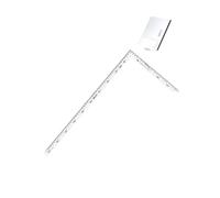 Stainless Steel L Square Ruler 500x250mm Double Scale 1.2mm Thick | Large 500x250mm format with 1.2mm thick stainless steel body and dual-sided measurement markings for versatile woodworking
