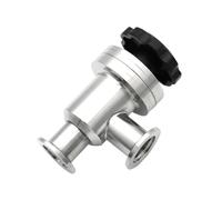 Stainless Steel L-Type Manual High Vacuum Baffle Valve Angle Valve Vacuum Flapper Valve Gas Safety Valve KF16 KF25 KF40 KF50(KF40)