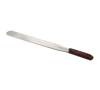 Stainless Steel Lab Spatula Plaster Alginate Mixing Laboratory Tool Modeling Carvers with Wooden Handle, Polished Blades & Brass Rivets for Multipurpose Lab Use (12 Inch Blade)
