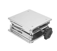 Stainless Steel Laboratory Lifting Platform Stand, Adjustable Scissor Rack for Physics Chemistry Biology Experiments, 150x150x250mm Height Adjustable Lab Table with Rust -