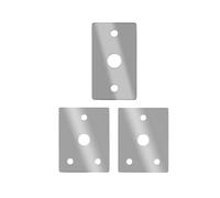 Stainless Steel Ladder Reinforcement Plate for Stabilizer - Heavy Duty Top Fixing Bracket with -Machined Holes, 30x46mm & 48x28mm Set for Herringbone and Household Ladders