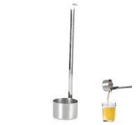 Stainless Steel Ladle, Wine Dipper Long Handle Soup Ladle with Hook Serving Measure Spoon(25ml)