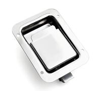 Stainless Steel Large Panel Lock Heavy Lock Press Type Flat Lock Impact Close Lock 1Pcs(Without Key)