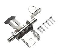 Stainless Steel Latches for Wooden Doors, Thickened Solid Construction, Secure Locking Mechanism, Home Safety Accessories (Silver B)