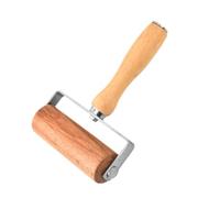 Stainless Steel Lattice Cutter Pastry Wheel with Wooden Handle | Pastry Cutting Tool for Bakery Restaurant Cafe Baking Making Cookies UN