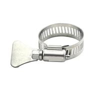 Stainless Steel Lead Screw Brass Nut, Stainless Steel Worm Gear Hose Clamps Multi-Pack Multiple Sizes for Plumbing Automotive(27-51mm 5pcs)