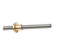 Stainless Steel Lead Screw Brass Nut, T8 Lead Screw Rod With Brass Nut 8mm Diameter Multiple Leads 650-1000mm Length Trapezoidal Thread Right Hand(Pitch 1mm Lead 1mm,900MM)