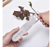 Stainless Steel Leaf Herb Stripper Tool, Loose Leaf Kale, Chard, Collard Greens Kale Razor and Kitchen Leaf Remover