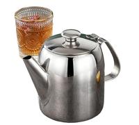 Stainless Steel Leak-proof Cold Drink Dispenser with Handle Sealed Lid Coffee Pot for Tea Coffee for Commerce, Services, Conference Rooms, Home, Living Room