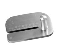Stainless Steel Leather Pulling Board, Cutting Ruler Tool for Manual Leather Cut Pricking Iron Accessories and Punching Plate for Positioning and Punching