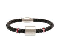 Stainless Steel Leather Ring Bracelet Rangers FC Black One Size