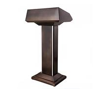 Stainless Steel Lectern - Stable Podium for Classroom, Church & Concert Speeches - Professional Presentation Stand for Public Speaking & Events