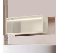 Stainless Steel LED Shelf - Waterproof Wall-Mounted Recessed Storage for Bathroom No Tiles Needed White 32x12.5x92 cm Ideal for nizing Essentials