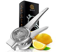 Stainless Steel Lemon Squeezer - Premium Quality Lemon and Lime Hand Juicer with Large Heavy Duty Metal Squeezer Bowl - Juicer hand press best for Lemon Lime & Orange - Exprimidor de Limon by Qualiz