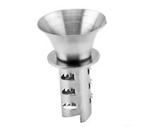 Stainless Steel Lemon Squeezer with Pourer, Manual Screw-in Citrus Juicer for Lemons Limes Oranges, Hand Held Kitchen Tool for Iced Tea and Cocktails, Silver