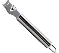 Stainless Steel Lemon Zester Grater with Channel Knife and Hanging Loop Lemon Orange Citrus Zester Grater Grips Kitchen Tool Practical Processed Graters, Peelers and Slicers