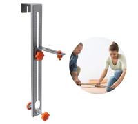 Stainless Steel Level Bracket with Scale, Adjustable Wall Mount Hanger for 2/3/5/8/12/16-Line Levels, 32cm Height Adjustment, 452.5mm Length