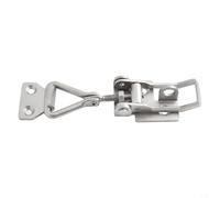 Stainless Steel Lever Lock Hasp - Adjustable 67-80mm Self-Locking Hasp Latch for Cabinets, Doors, Boxes, Cases - Resistant, for Mi