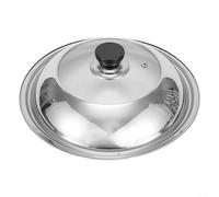 Stainless steel Lid for Pots, Pans and Skillets - Stainless steel Fits 28CM, 30CM, 32CM, 34CM, 36CM, 38CM Diameter Cookware -Replacement Frying Pan Cover(28CM)