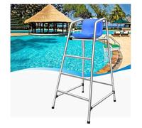 Stainless Steel Lifeguard Chair with Comfortable Seat for Outdoor and Indoor Swimming Pool Use