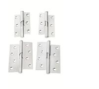 Stainless Steel Lift Off Door Hinge 52x75mm or 79x100mm Rising Butt Design Detachable for Left or Right Hand Opening Bathroom Bedroom Toilet Quiet Smooth Operat(4 inch Left)
